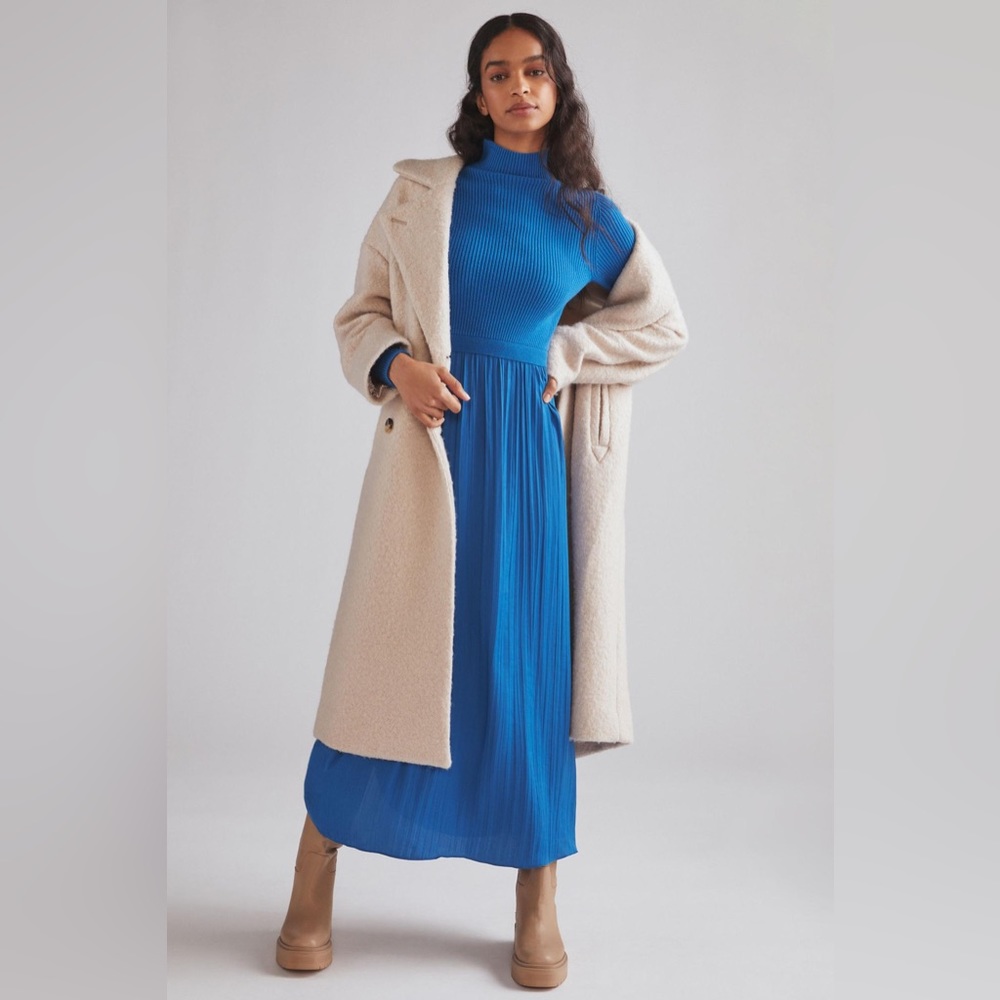 Anthropologie - LAYERED MOCK NECK SWEATER MAXI DRESS